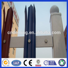 DM powder coated colored high quality steel palisade
